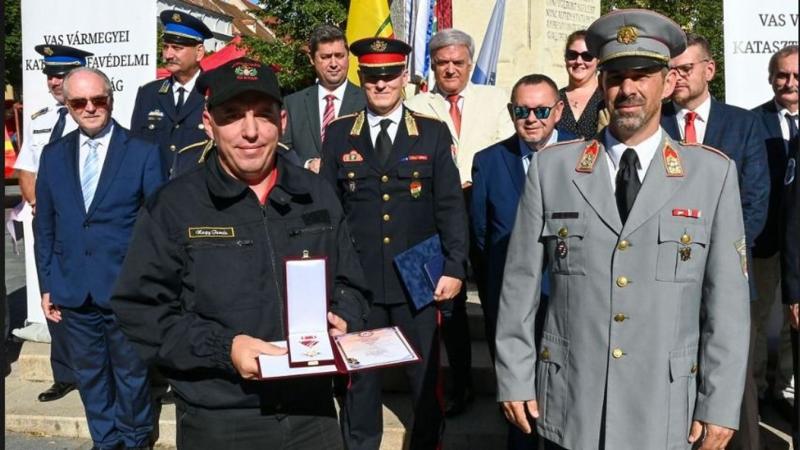 Nagy Tamás, a vasvári rajparancsnok, kiemelkedő elismerésben részesült.