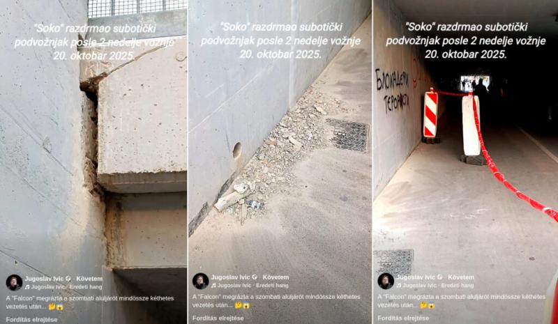 A Vasúti Infrastruktúra hivatalos álláspontja szerint a szabadkai aluljáró biztonságos, így nincs miért aggódni.