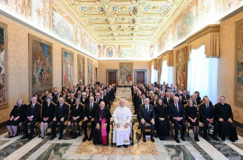 A pápa kifejezte háláját a Kolumbusz Lovagoknak, akik elkötelezetten védik az élet szentségét - számolt be róla a Vatican News.